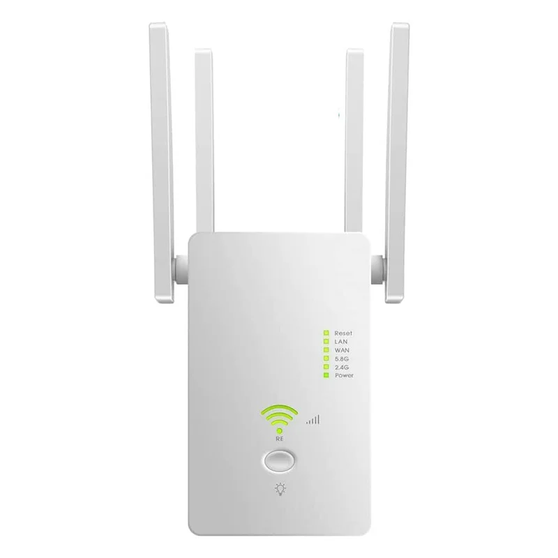 

5g Wifi Repeater Wifi5 Amplifier 1200mbps Wi Fi Signal Network Extender Long Range 5Ghz Booster Increases 5 Ghz Wireless Wi-fi