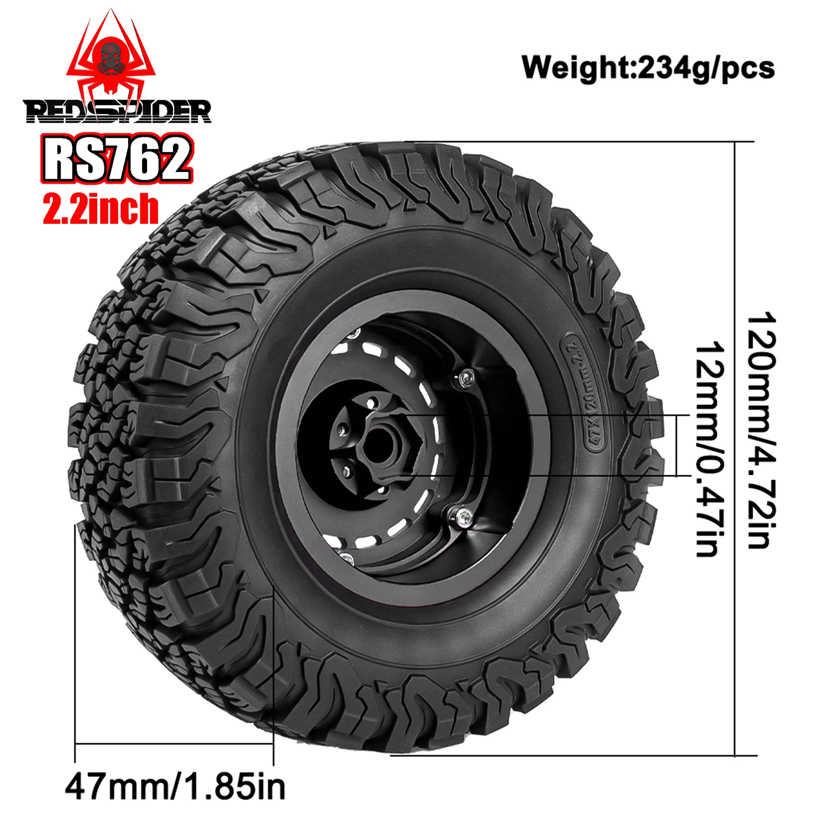 RedSpider 4Pcs 2.2