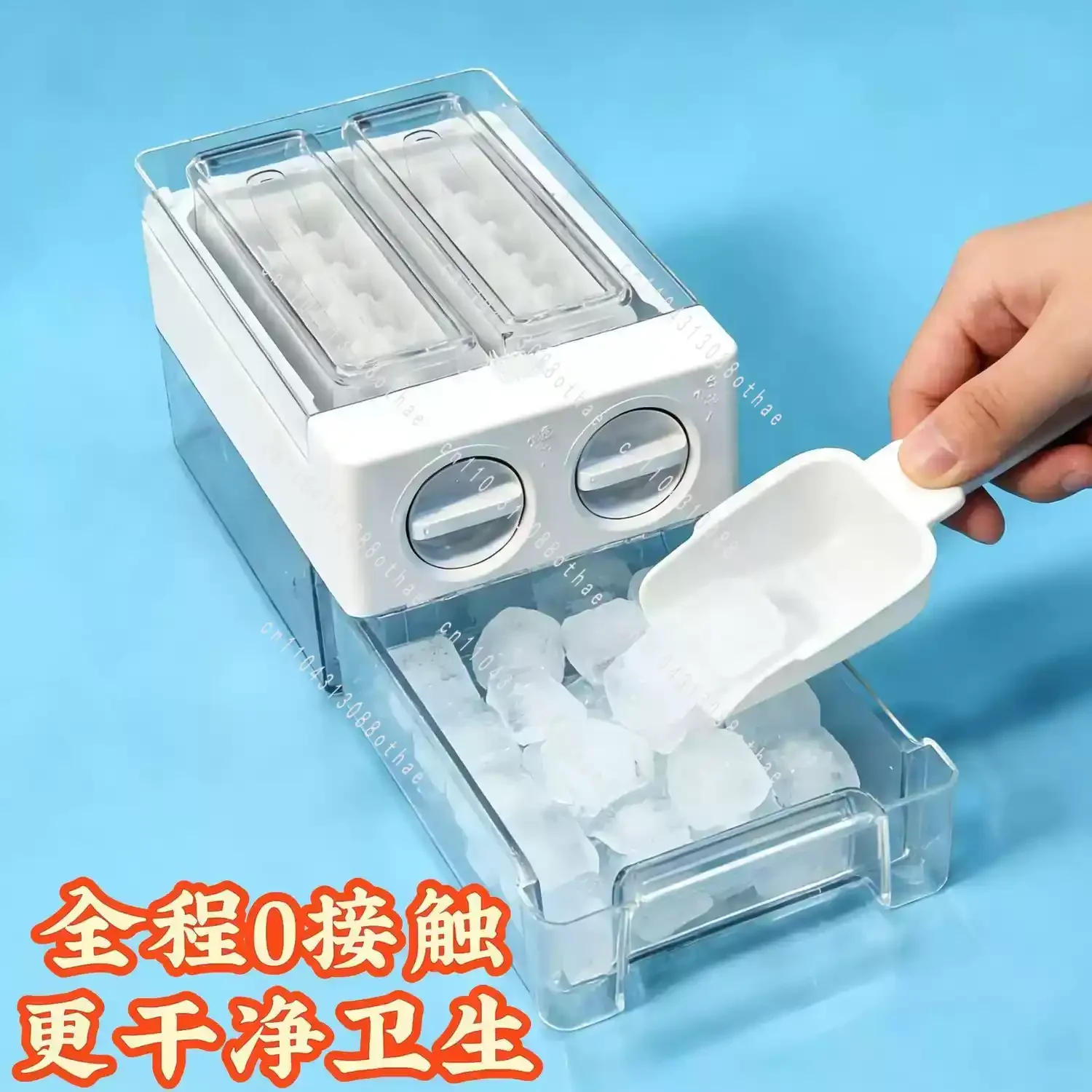 For Household Refrigerator Semi Automatic Ice Making Box, Drawer Ice Maker Movable Universal Accessory