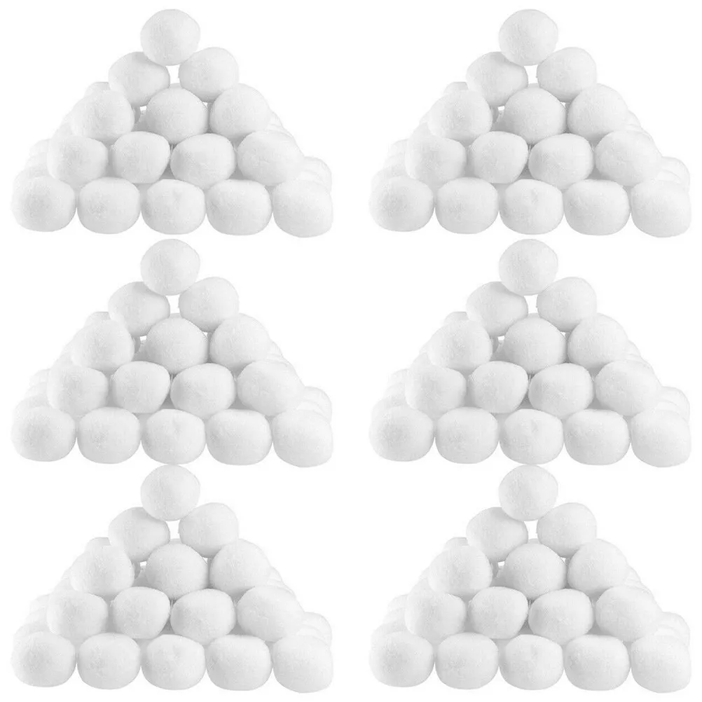 

50Pcs Throwing Soft Artificial Safe Outdoor Indoor Game Props Party Favors White Balls Decorations