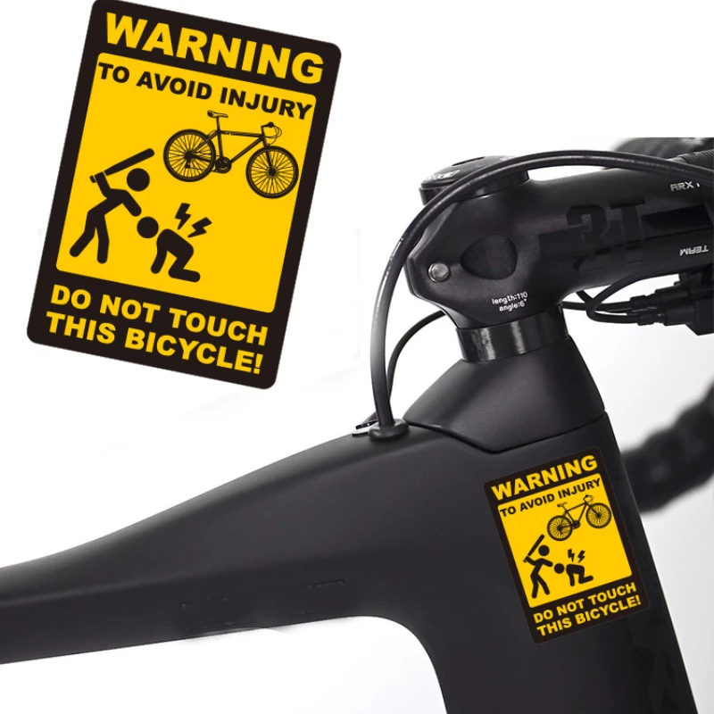 AliExpress NONE 1 Warning Sign Road Bike Frame Sticker Top Tube Waterproof Fashion DIY Bicycle Decoration Durable Vinyl Decal Motorcycle