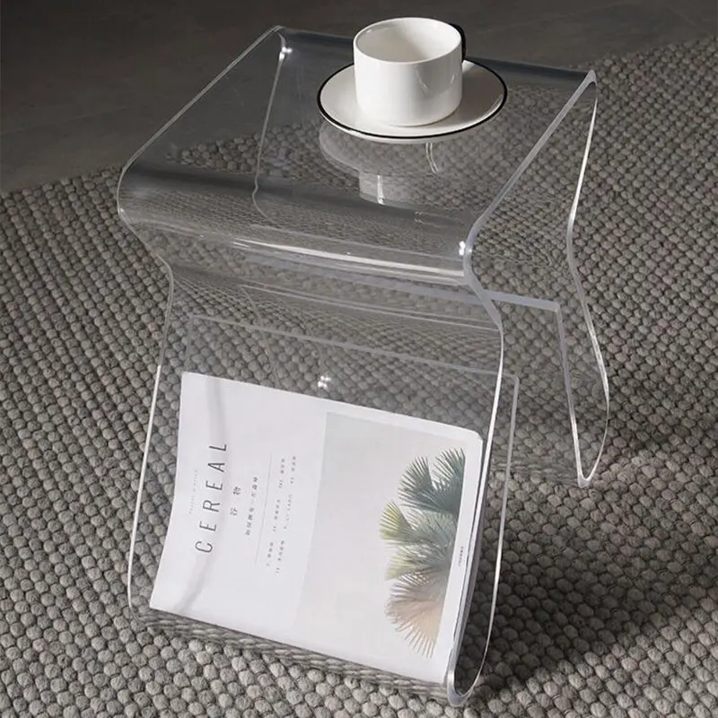 Fashion Nordic Designer Creative Coffee Tables household Furniture Transparent Modern Acrylic Side Table Corner Table Tea Table