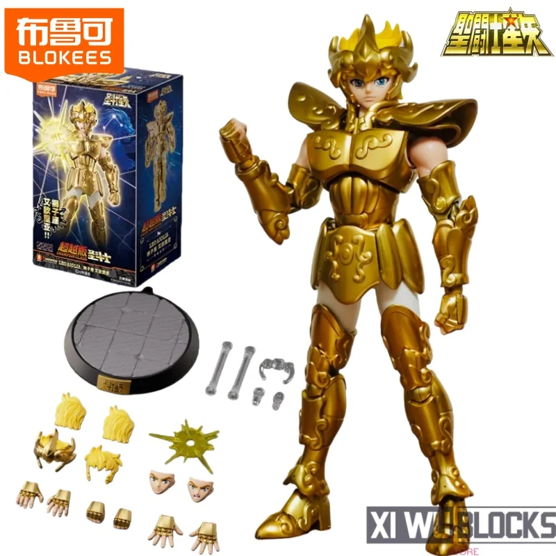 blokees-ビルディングブロックフィギュア聖闘士星矢ビヨンドエディションアイオリア・ミロ組み立てモバイルおもちゃモデル収集誕生日プレゼント