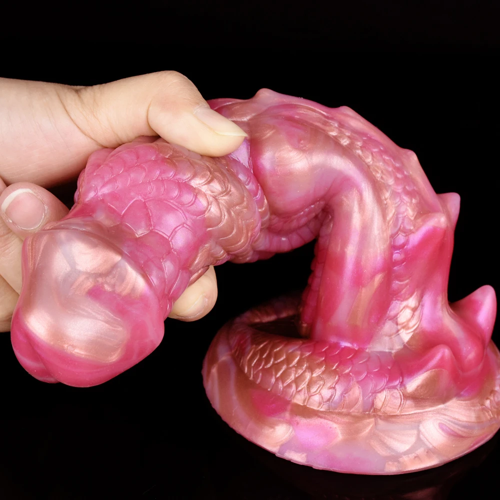 YESBUY Zachte Siliconen Draak Penis Geribbelde Dierlijke Knoop Dildo Volwassen 18 + Anale Seksspeeltje Butt Plug Voor Mannen vrouwen Anus Clitoris Stimulator