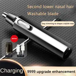 Electric Nose Hair Trimmer For Men USB Rechargeable Nose Hair Clippers Portable Ear Hair Removal Multi-kinetic Shaving Tools