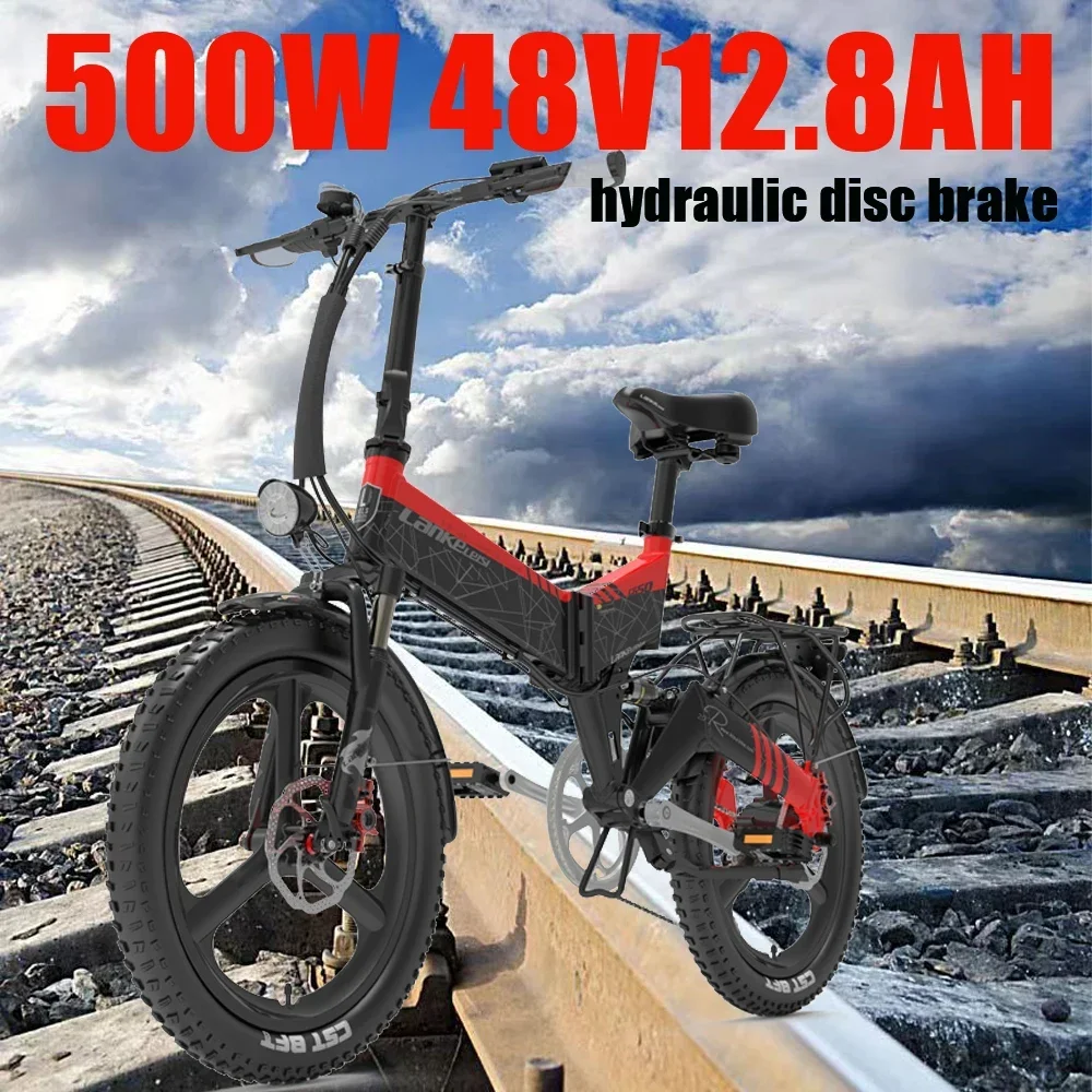 

Электрический велосипед G650, двигатель 500 Вт, 48 В, 12,8 Ач, съемный аккумулятор, горный пригородный электрический велосипед, складной снежный электрический велосипед