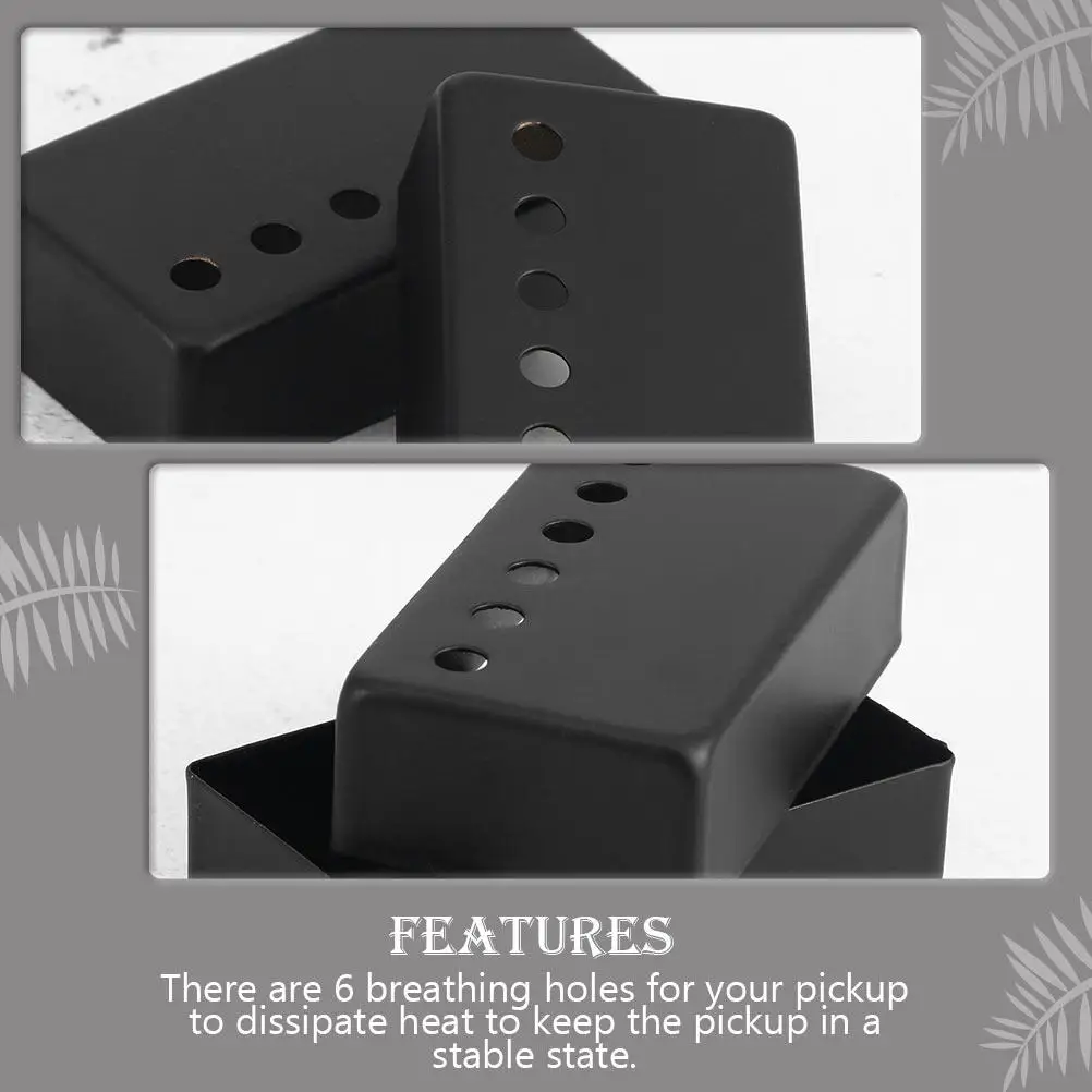 Humbucker Pickup Cover Copper 6 Air Holes Electric Guitar Protective Metal Cap Impact Resistant Long Term Use Music Instrument
