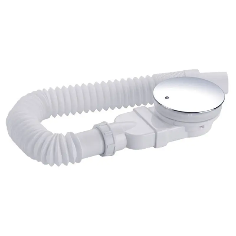 

Feb.Low Profile Shower Drain Chrome Plated ABS Shower Tray Siphon Slim Odor Prevention Drain Trap Side Drain