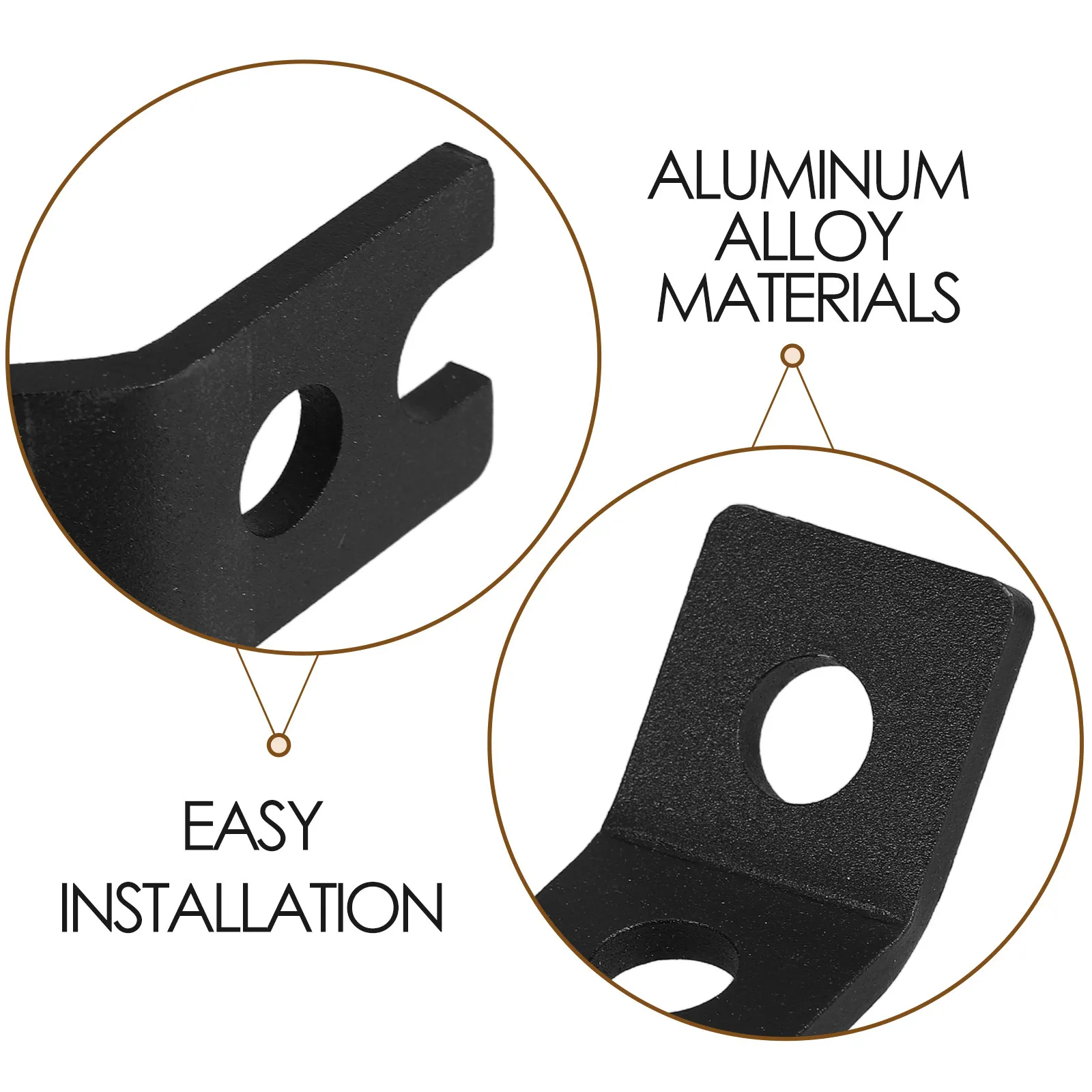 Motorcycle Auxiliary Light Bracket Heavy Duty Aluminum Mount for Spotlight Taillight Flag Pole Lamp Holder