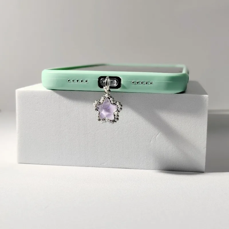 Charming Star Dust Plug Charm Bowknot Dust Cap For iPhone Type C Dust Protection Stopper For AirPods Fashion Ladies Gift