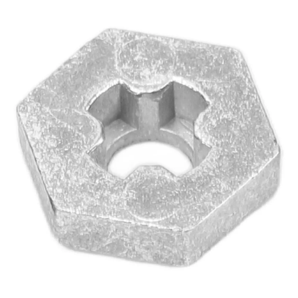4Pcs Zinc Alloy RC Hex Coupler Silver 4.5mm Center Aperture Wheel Hex Hub Adapter for SCY 16101/16102/16103 16201 RC Cars