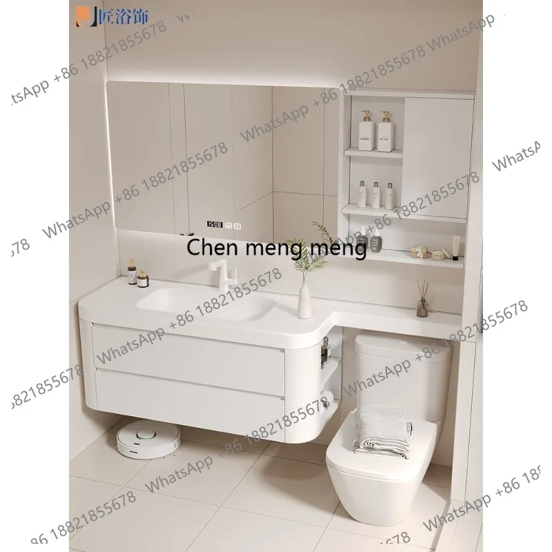 

Integrated basin, bathroom cabinet, combined bathroom, toilet extension board, face wash table customization