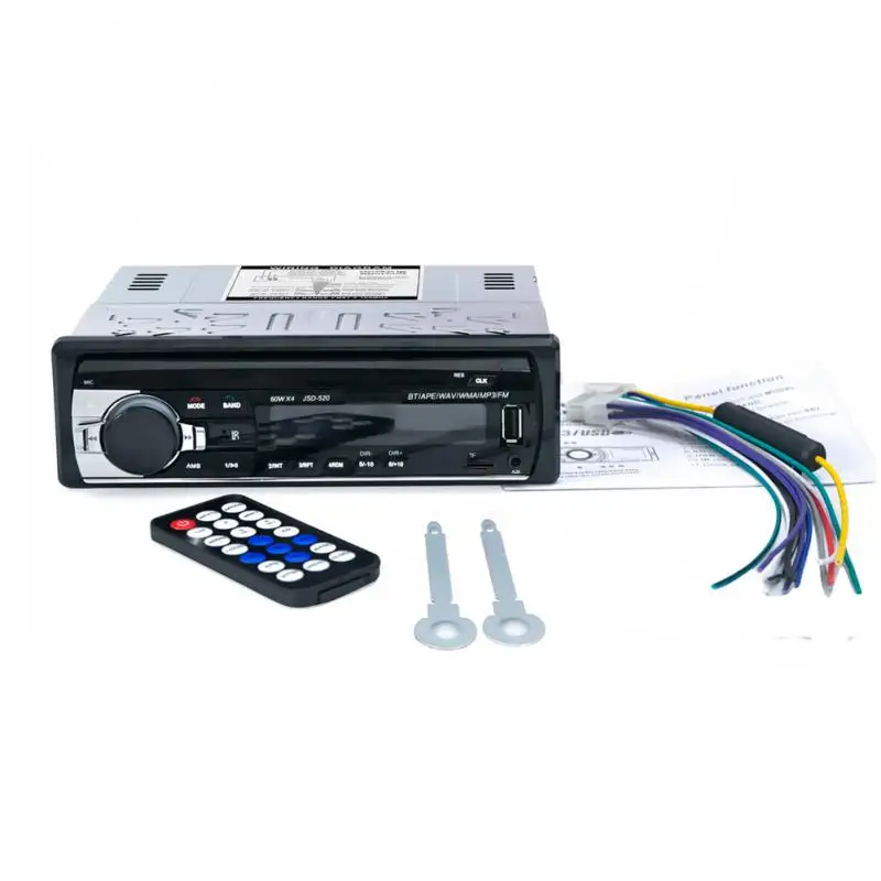 Podofo one din Car Radio Stereo FM Aux Input Receiver SD USB JSD-520 12V In-dash 1 din Car MP3 USB Multimedia Autoradio Player