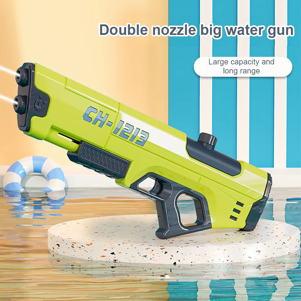 Water Gun Large Pull-out Water Gun Toy High Pressure Water Absorption Continuous Firing Children Outdoor Swimming Pool Party Toy