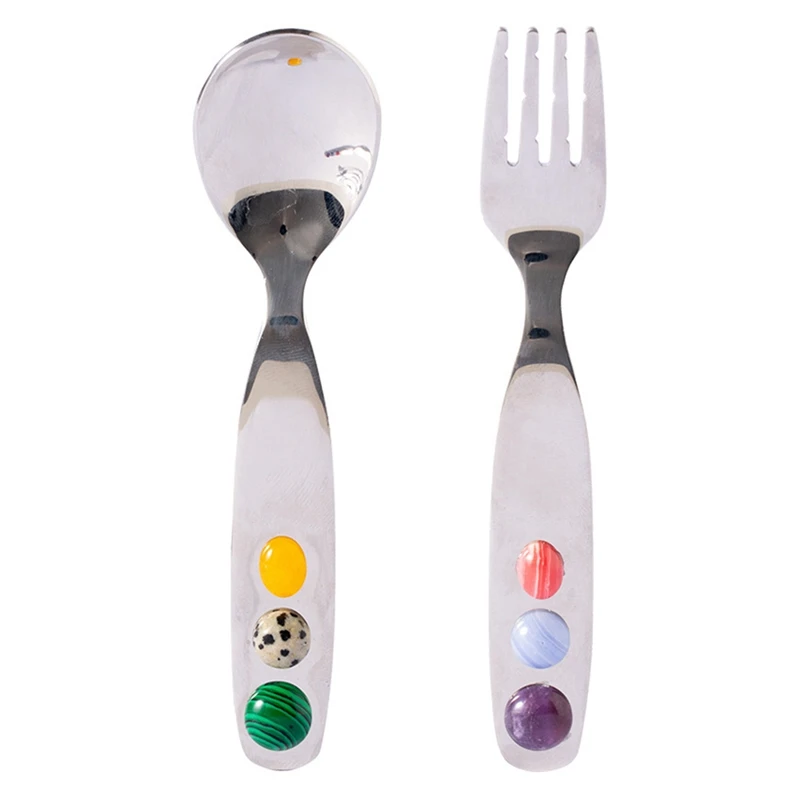 

LJL-Stainless Steel Set Dessert Spoons And Forks Mini Coffee Spoon Salad Fork Candy Cake Fork Salad Appetizer Tea Spoon