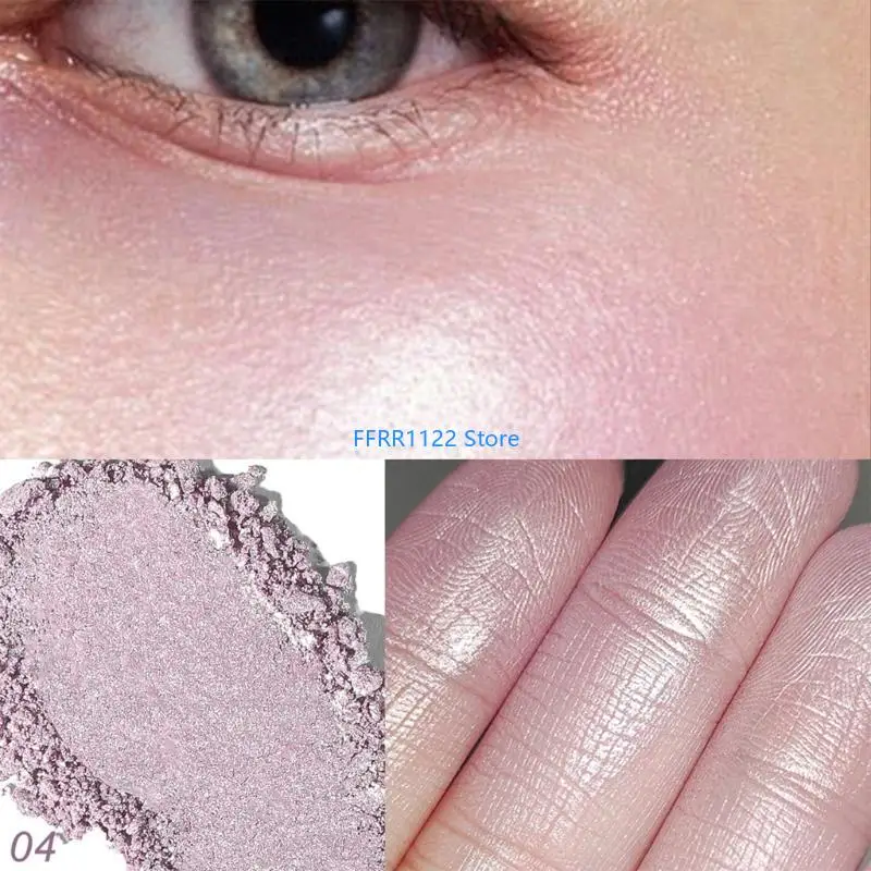 

Y1UF Baked Highlighter Makeup Palette Highlighter Powder Glossy Glitters Highlight Makeup Palette Face Highlighter Palette