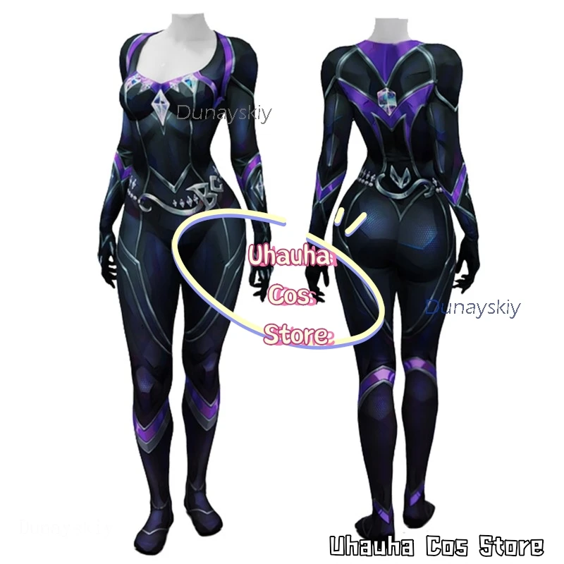 aBcUCs*Black Hardy Cat Cosplay Costume Mv Rivals Game Clothing Women Default Black Jumpsuit Wig Halloween Carnival Sexy Roleplay view 5