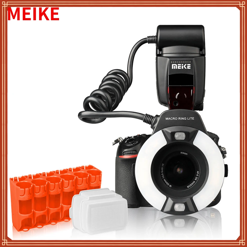 

MEIKE MK-14EXT-N Ring Flash Light Speedlite GN14 For Nikon D80 D300S D600 D700 D800 D800E D3000 D3100 D3400 D5000 D5100 D7000