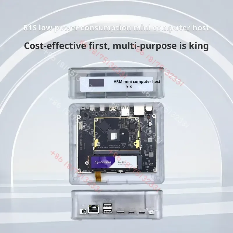 Chipboard Clouds Moyunteng R1s Low-power Mini Pc Rockchip Rk3588s2 8-core 16g/24g Spi Flash 2mb Processor Cost-effective