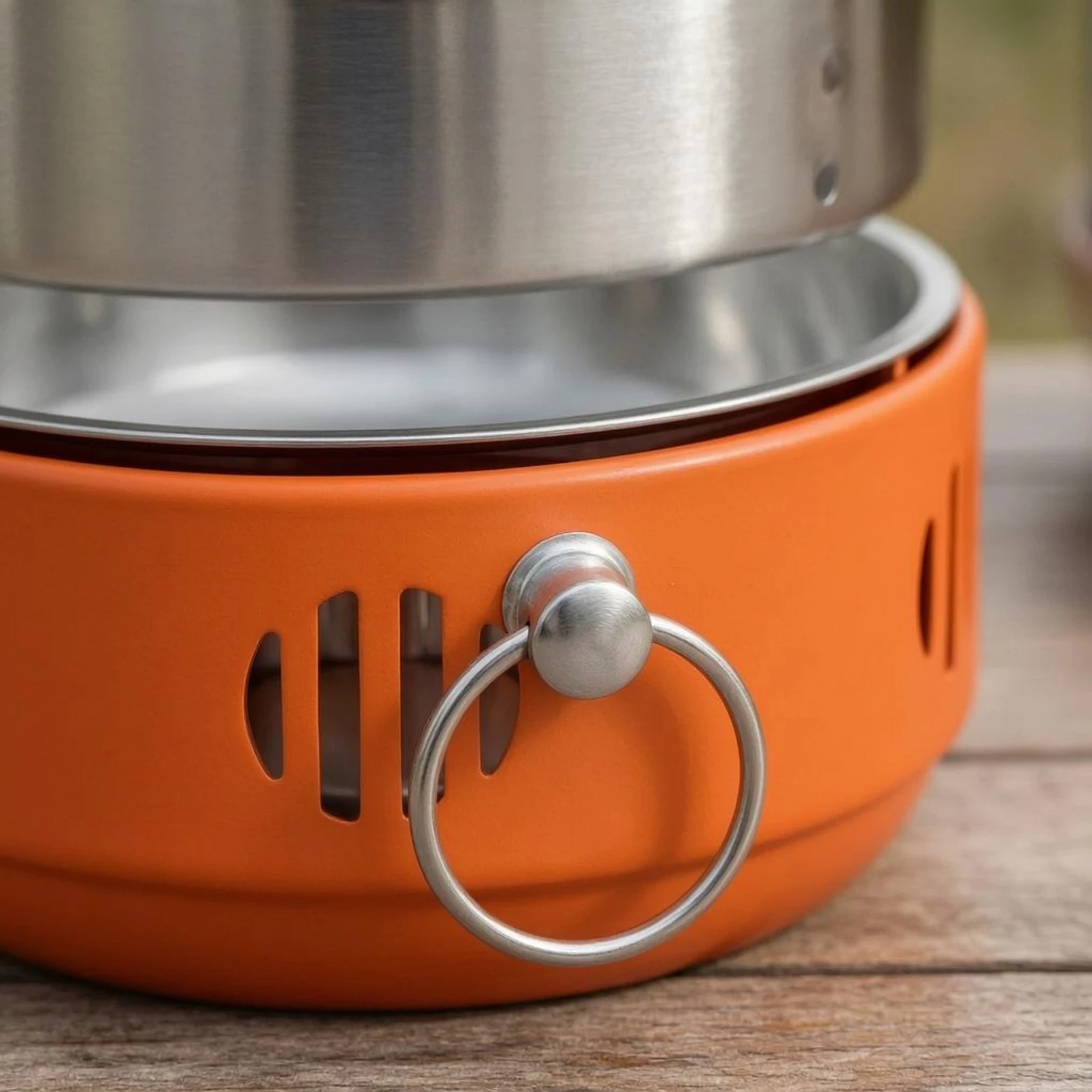 

Small Round Charcoal Grill Ash Tray Stainless Steel Charcoal Grill Outdoor Cooker Portable Rust-Resistant