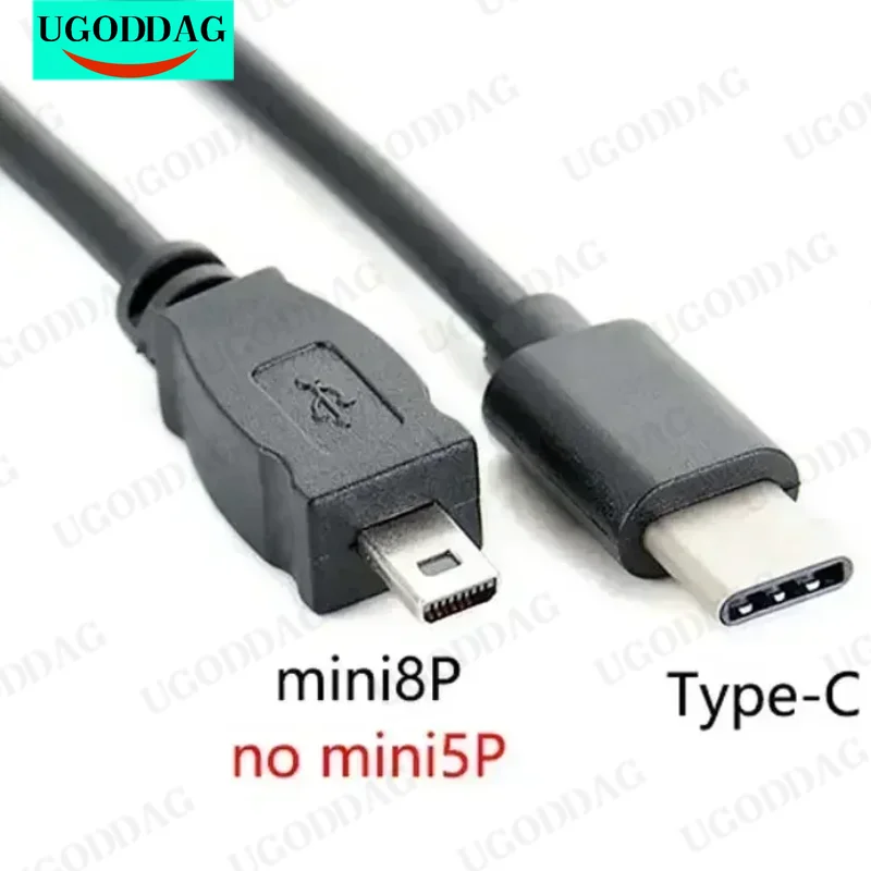 30cm Type-C to Mini 8pin OTG CABLE FOR NIKON Coolpix Camera UC-E6 UC-E16 UC-E17 Camera to Phone Edit Picture Video