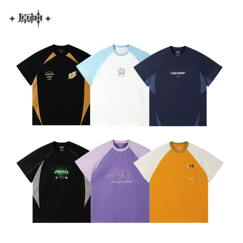 

Sunsyea Genshin Impact Official Merch miHoYo Original WHYSM Series T-shirt Kinich Citlali Mualani Ororon Xilonen Kachina