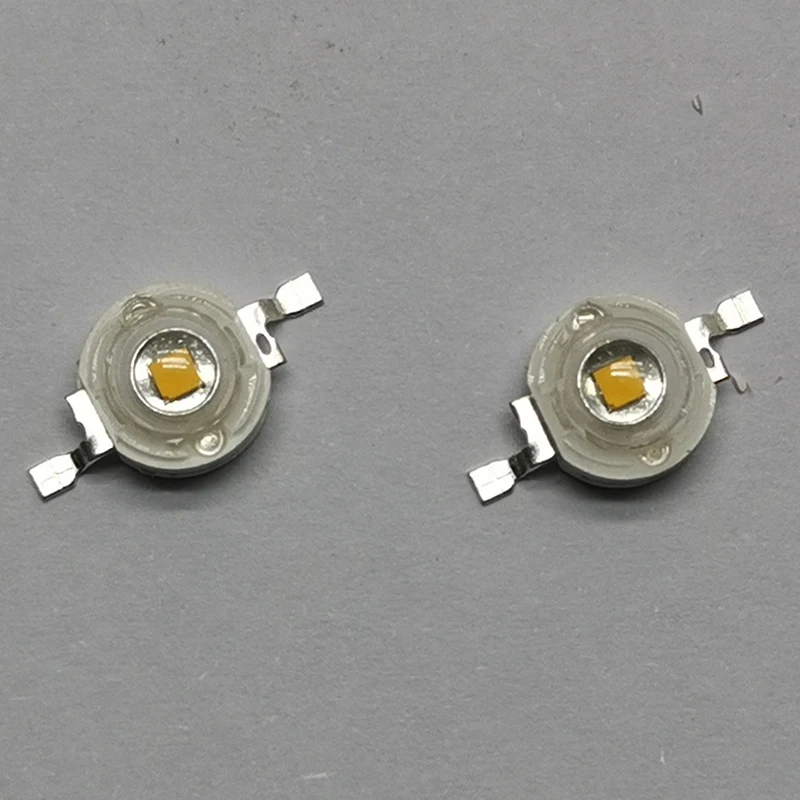 50pcs 5W Gold Yellow Amber Light High Power LED Light-Emitting Diode 1800-2000K Chip Plant Light SpotLight Downlight Lamp Bulb