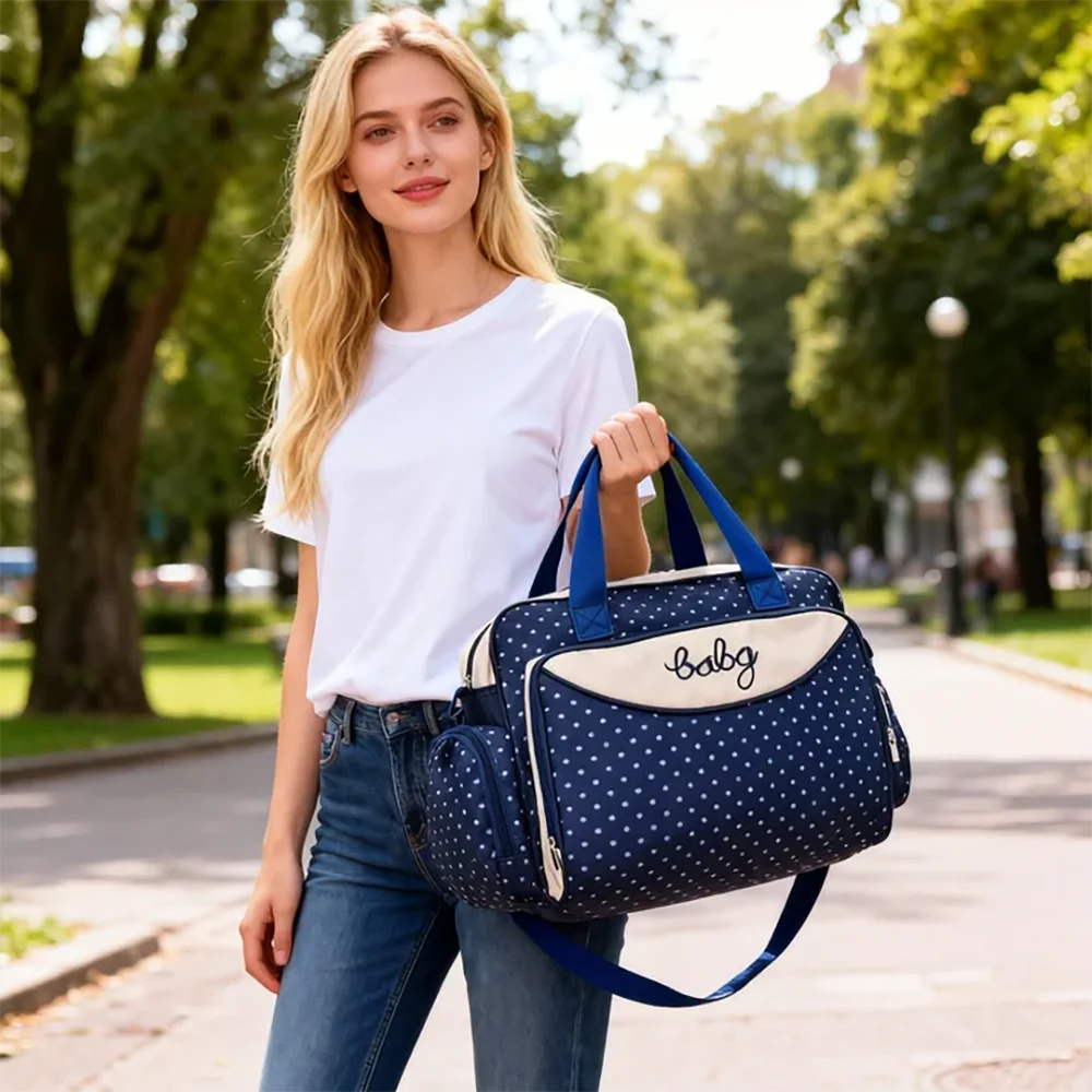 Fashion large capacity multifunctional Mommy bag Going out portable mother-and-baby bag hand of Lading shoulder diaper bag