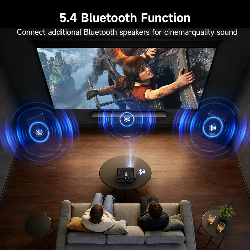 1900ANSI スマートプロジェクター、Android 1 - 4K Smart Projector Android 11 Wifi 6 のレビューと価格