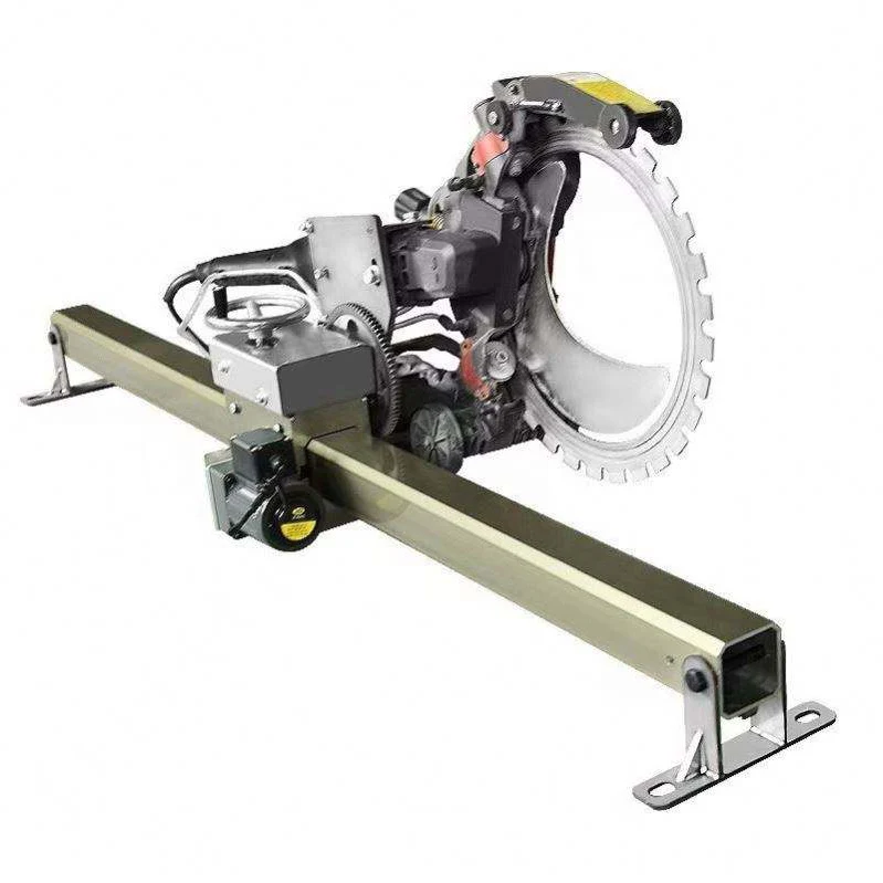 2.4m Auto Rail Track Electric Window Cutting Machine Wall Chop Saw Orbital Concrete Cutting Wall Rail Track Cutting Machine