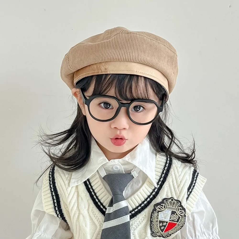 

Retro Korean Baby Beret Corduroy Spring Autumn Beanies Cap Casual Sweet Painter Hats Toddler