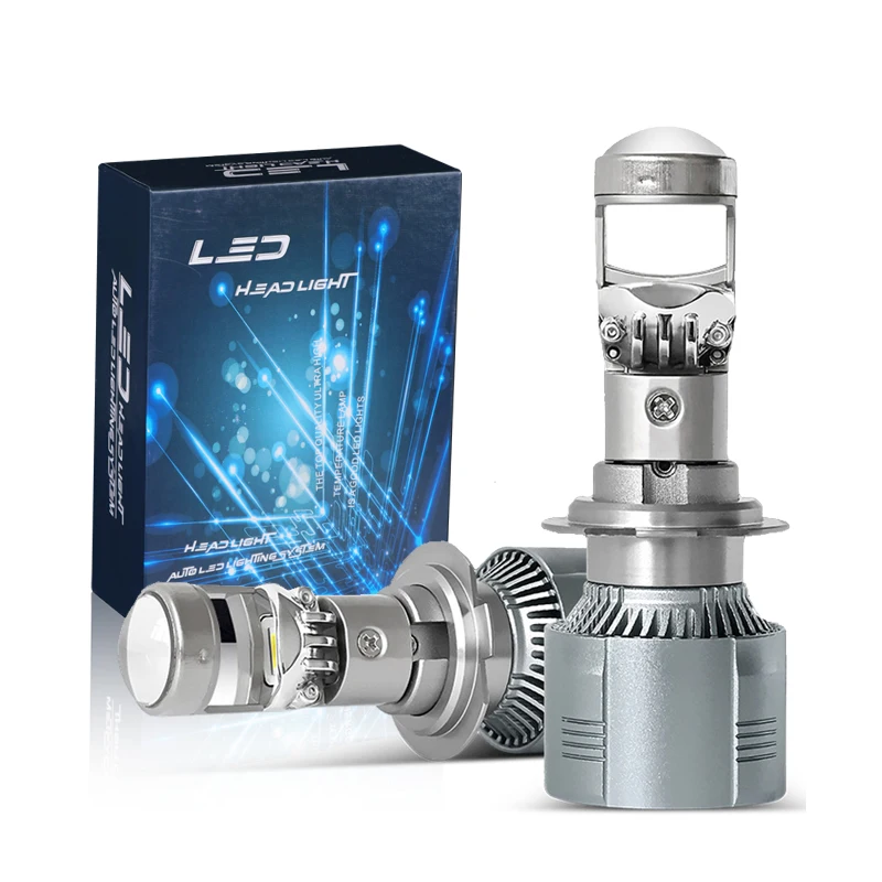 

2 шт. H7 H11 LHD светодиодные фары с мини-объективом 9005 9006 автомобильные фары лампа Canbus 6000K для автомобиля/мотоцикла 12 В 30000LM