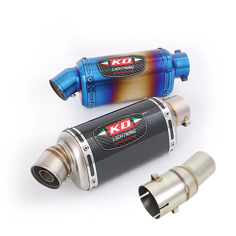 

Motorcycle Full Exhaust System Header Link Pipe Slip On Muffler Removable DB Killer For KOVE 800X 800XPro 800XRally 2023-2025