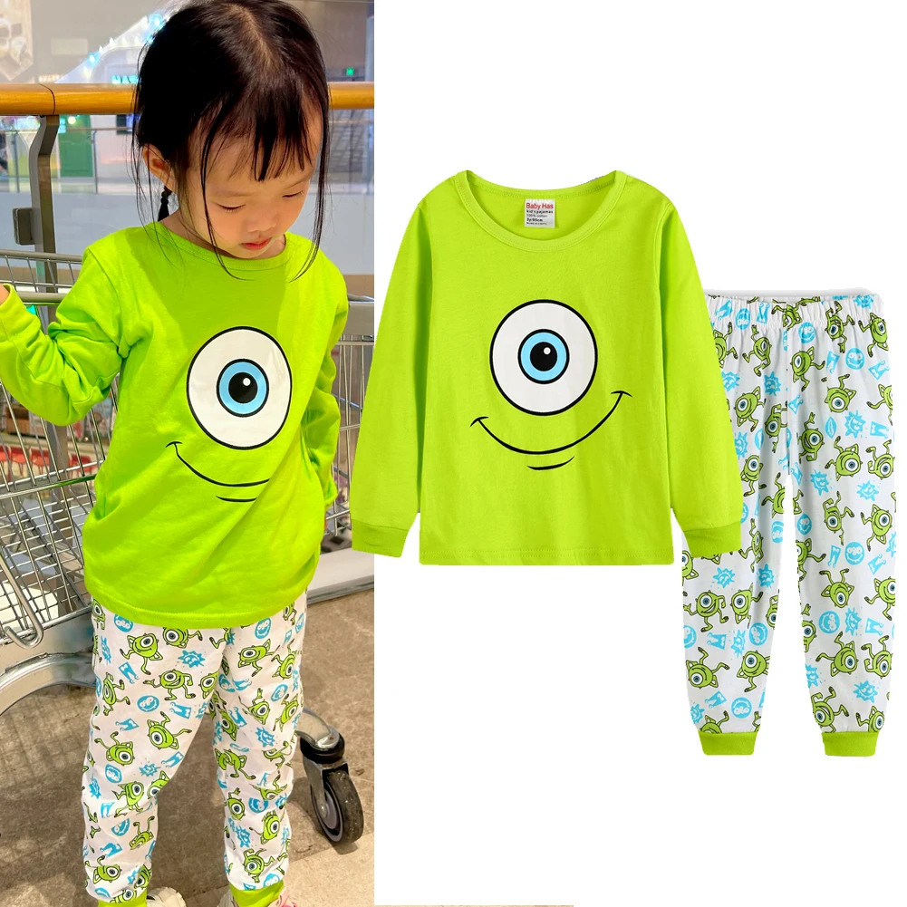 Spring Autumn Children's Clothing Toy Story Alien Sets Buzz Lightyear Boys Sleepwear Clothes Kids Pajamas Set Baby Girls Pyjamas