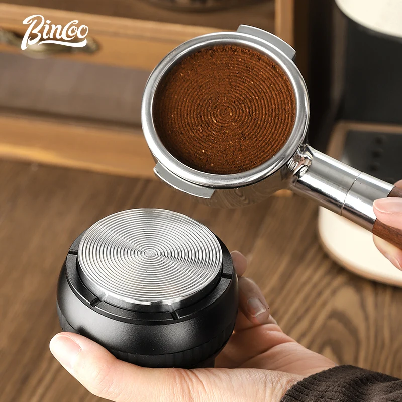 Bincoo Italian Coffee Powder Press Solid 51mm 58mm Cloth Powder Device Coffee Pressure Pad Coffee Brush Set Thread Distributor