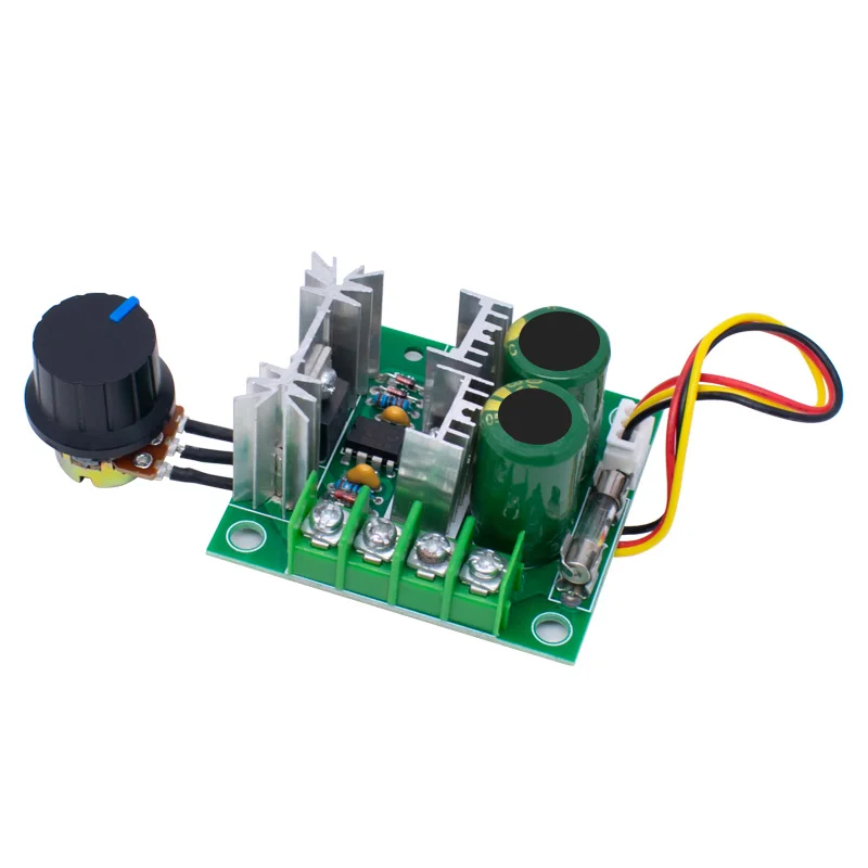 LIZAO DC 12-40V 10A PWM Stepless Speed Regulation Governor Module for Motor Pump with External Potentiometer Control Switch