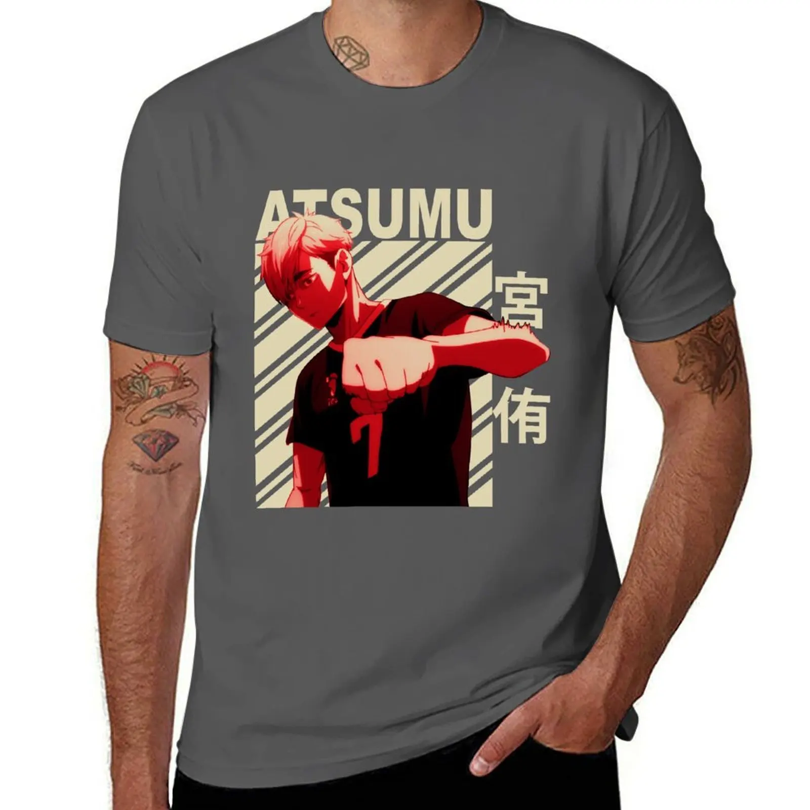 

Atsumu Miya - Vintage Art T-Shirt cotton t shirts high quality t shirts cotton 100% T-Shirt