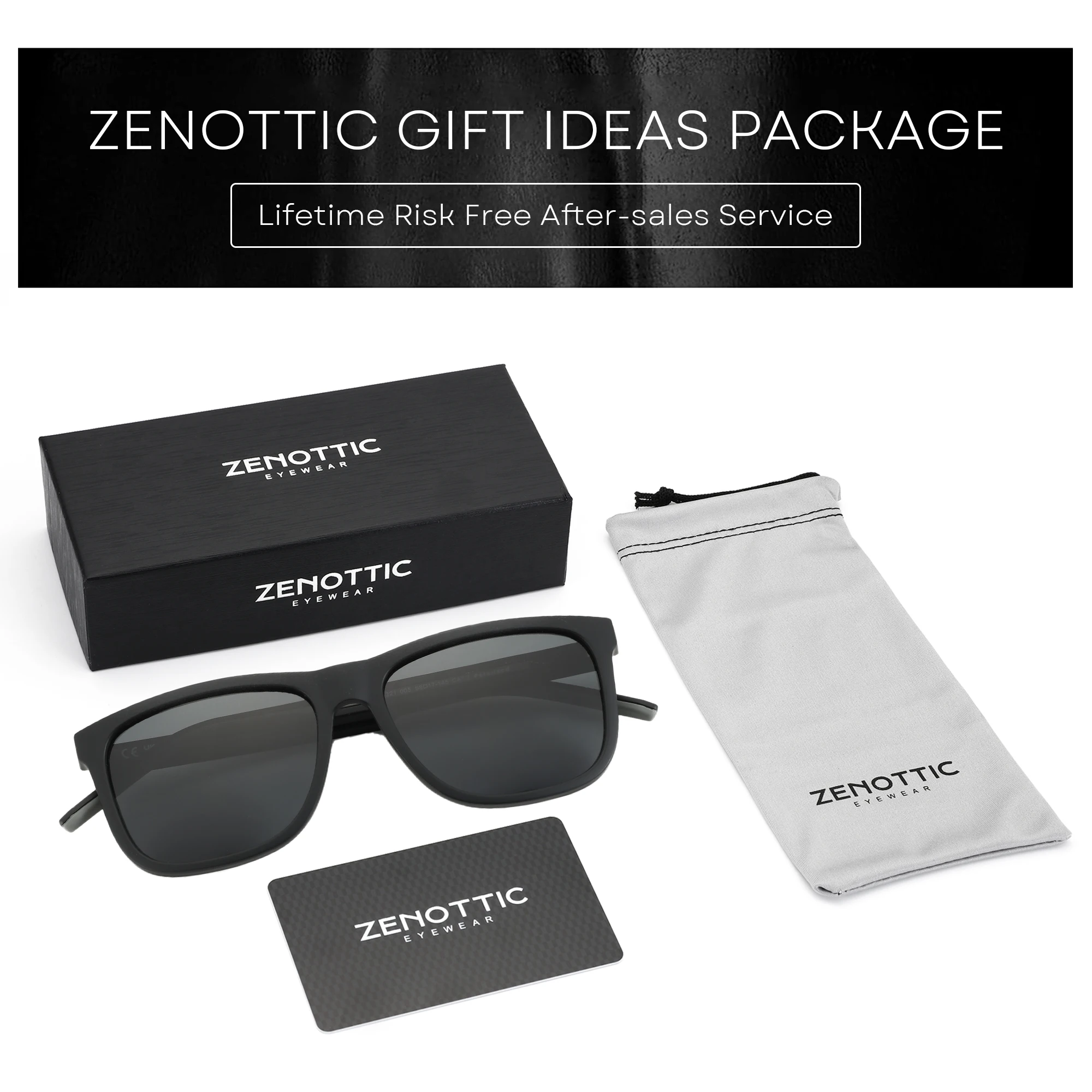 Zenottic Neuankömmlinge polarisierte Sonnenbrille Männer uv400 Schutz Schatten Mode ultraleichte tr90 Nachtsicht Sonnenbrille zs3221 – Detail 17
