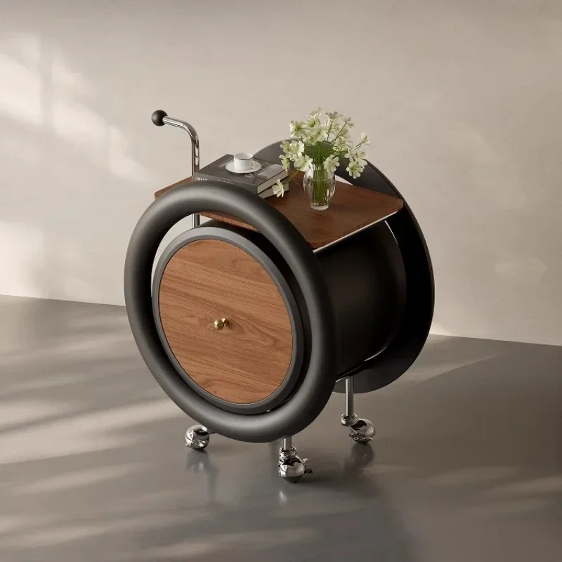 

Medieval style movable sofa side table, trolley