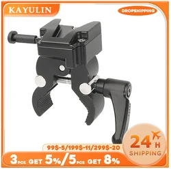 Kayulin-Camera Super Clamp com Universal V-Lock Mount, Adaptador de liberação rápida, Bateria Photo Studio Acessório, Sony DSLR Camera