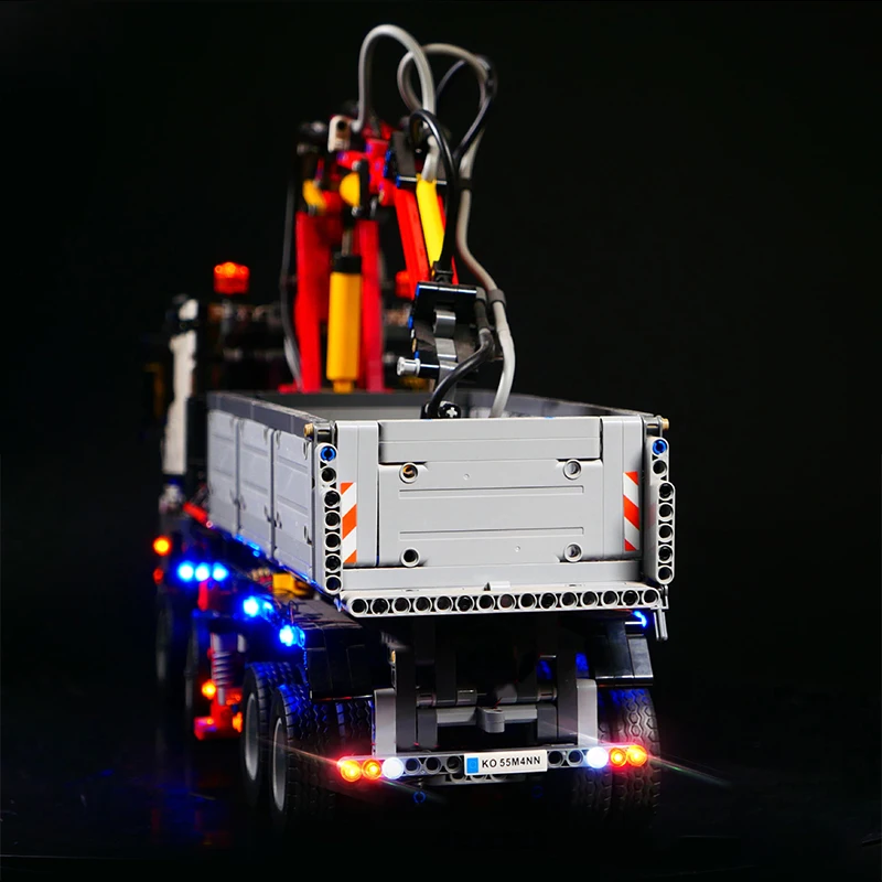 Zestaw świateł LED RC DIY do LEGO 42043 Techniczny zestaw klocków do budowy ciężarówek MBZ Arocs 3245 20005 (tylko światło LED, bez modelu klocków)