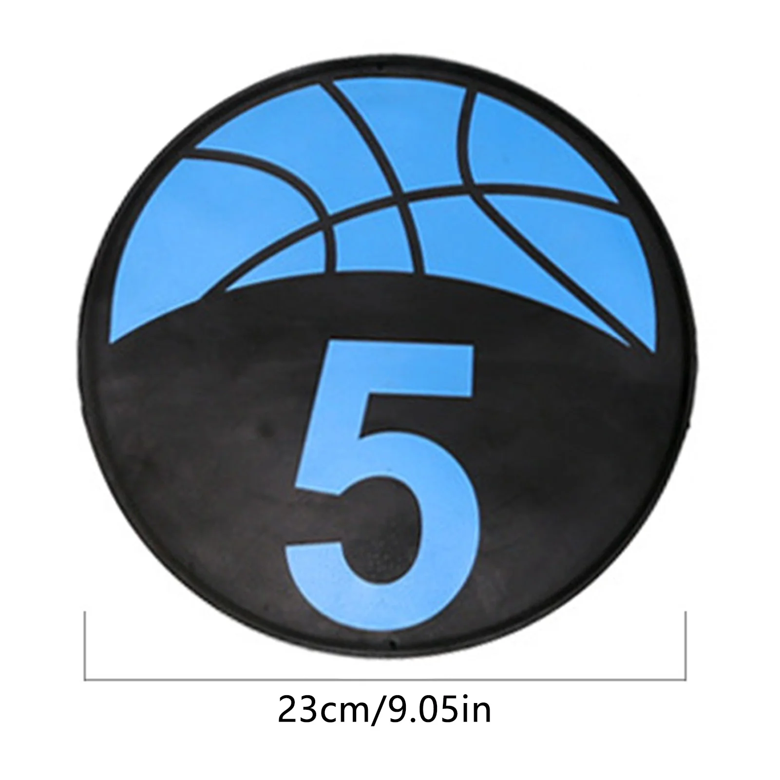 Alfombrilla de entrenamiento para pie de baloncesto, diseño agradable al suelo con excelente Material de PVC, adecuada para actividades escolares