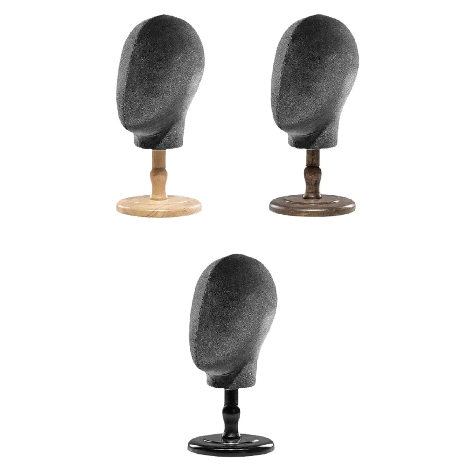 

Mannequin Head Wig Stand Multifunction Portable with Base Manikin Head Model Hat Display Stand for Props Shopping Mall Hats