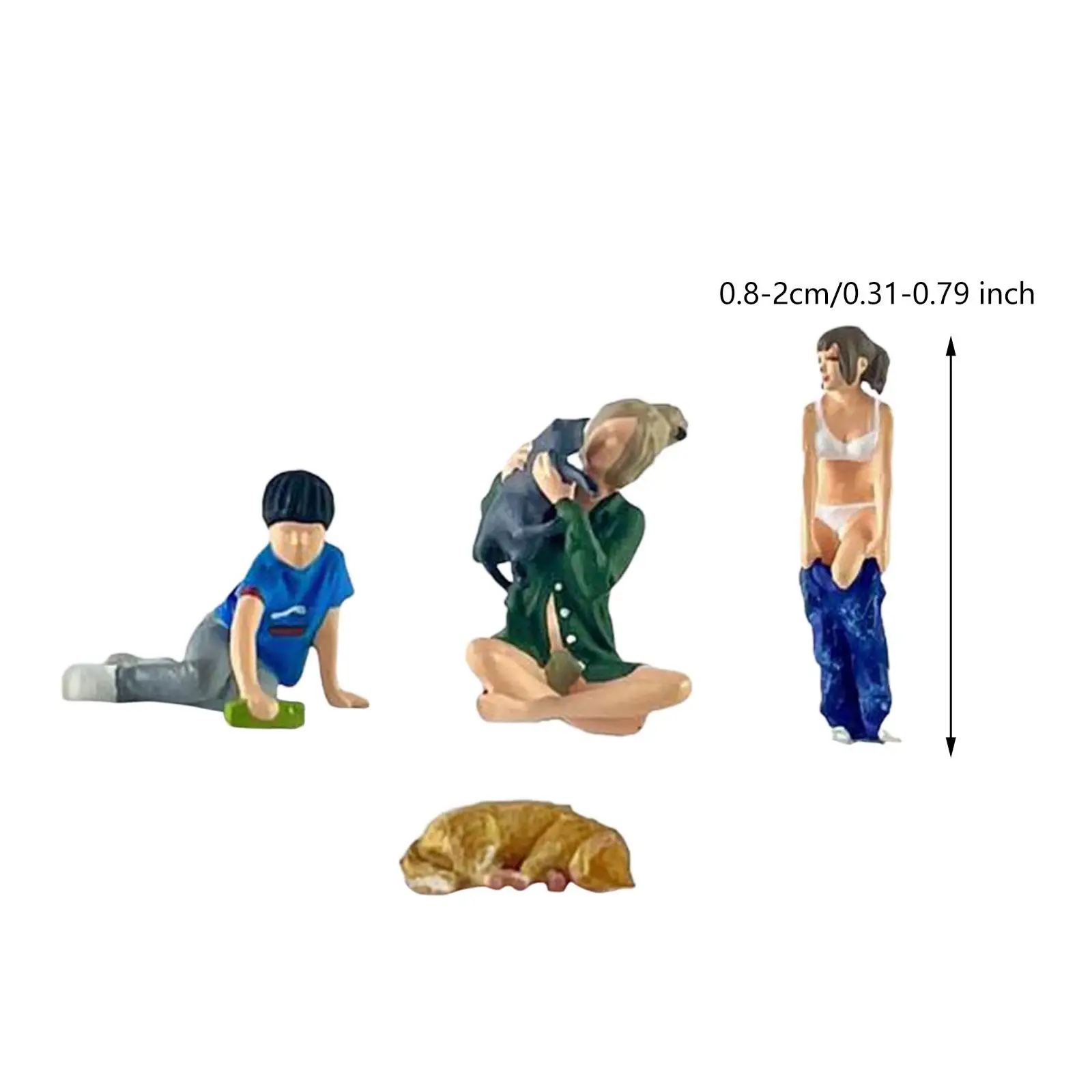 1/64 Schaal Diorama Figuur Handgeschilderde Model Building Kits Foto Props Karakter Beeldjes voor Kinderen Jongens Meisjes Volwassenen Geschenken