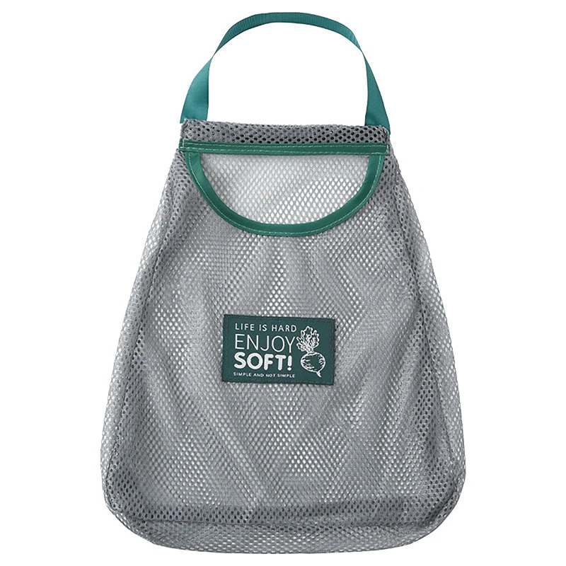 Handy and Space-Saving Reusable Kitchen Vegetable Storage Bag for Garlic, Onions, and Potatoes