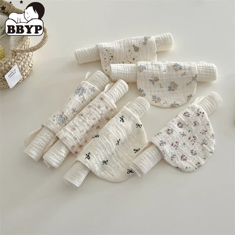 Serviette en mousseline pour bébé, serviette de gaze de coton mignonne, serviette de lavage pour gril, serviette absorbante pour le dos, lingettes pour le visage