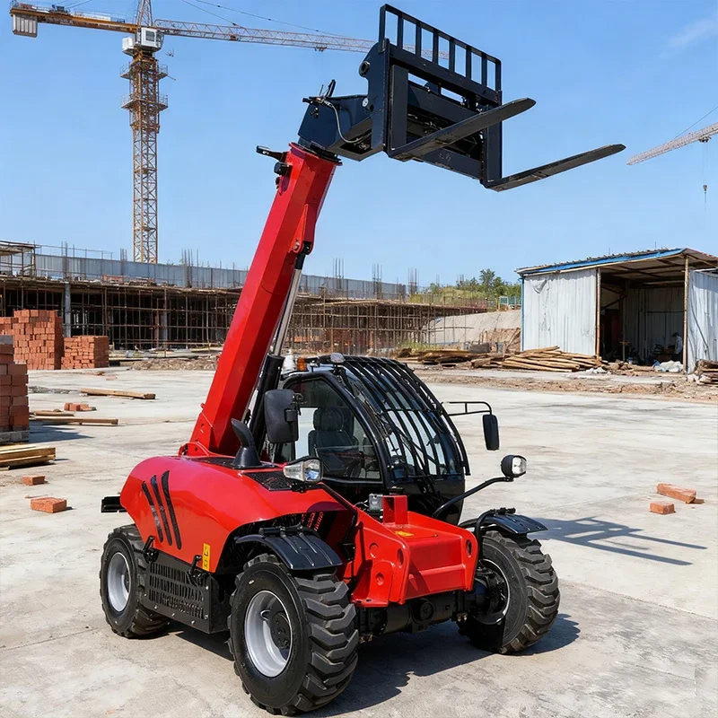 Customized High Quality 14m Telescopic Forklift Telehandler With Manned Hanging Basket 4 Ton Telescopic Handler