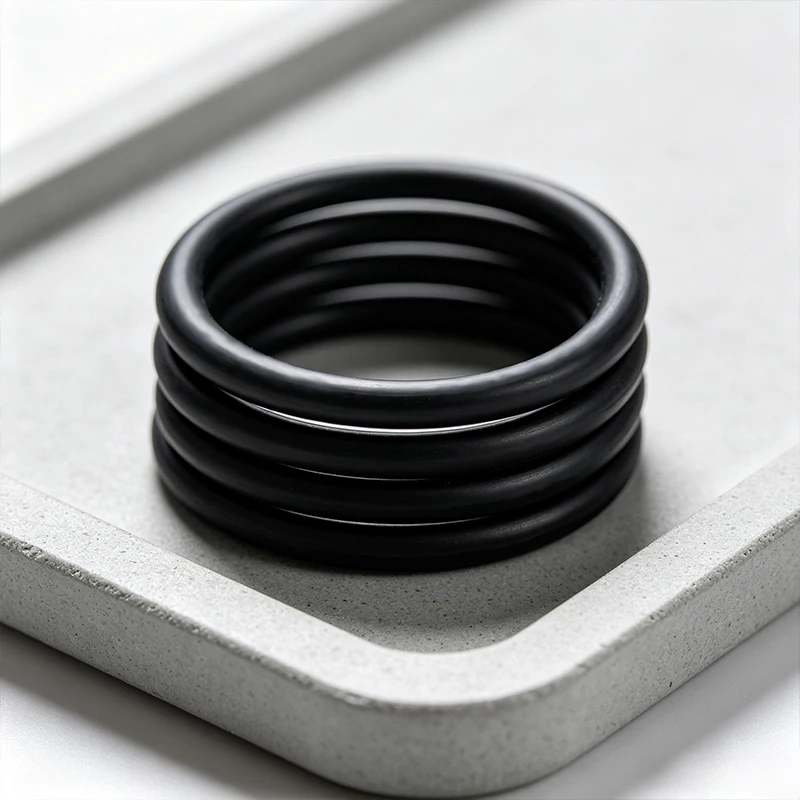 Black FKM O-ring Gasket OD3-50mm CS0.8/1/1.2/1.5mm High Temperature Wearproof Seal Washer for Instrument Fluororubber