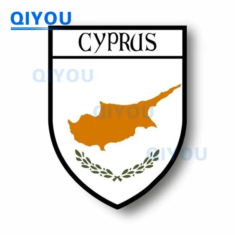 High Quality City Flag World Credit Cyprus Commemorative Car Sticker for Reflective PVC Decal of Laptop Body Trolley Case