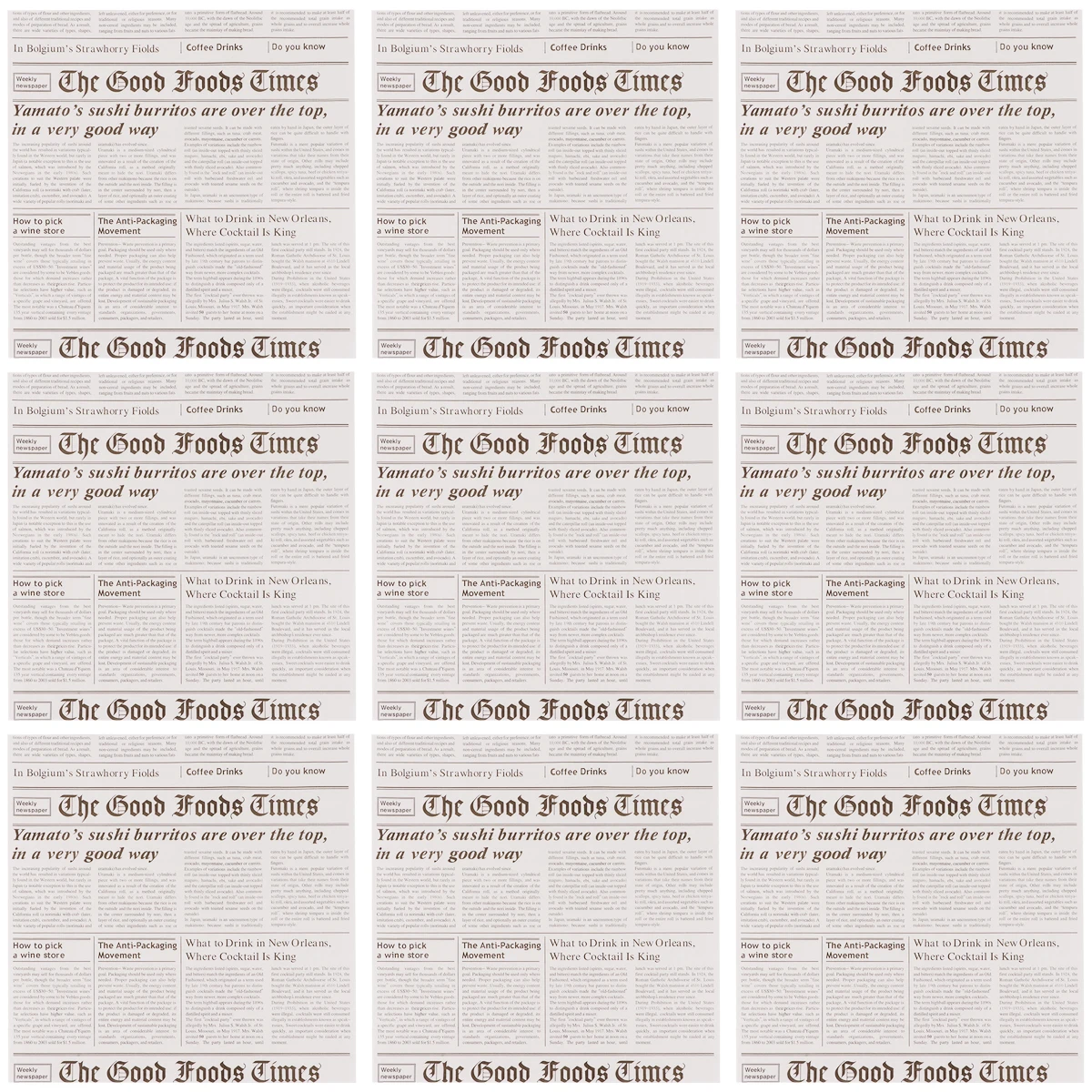 

50Pcs Grease Proof Paper Bread Wrapping Sheets Oil Proof Food Basket Liners Newspaper Simulation Disposable Baking Parchment